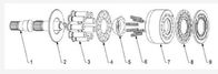 Professionele de Hydraulische Pompdelen van Sauer Danfoss, de Vervangingsdelen van SPV23 MF23 Danfoss